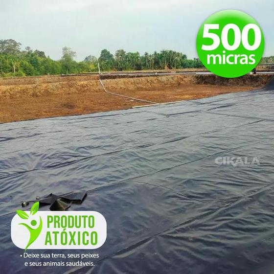 Imagem de Lona Geomembrana 6.5x4.5 Metros em Pvc Expansível Espessura 500 Micras Confeccionada em M²