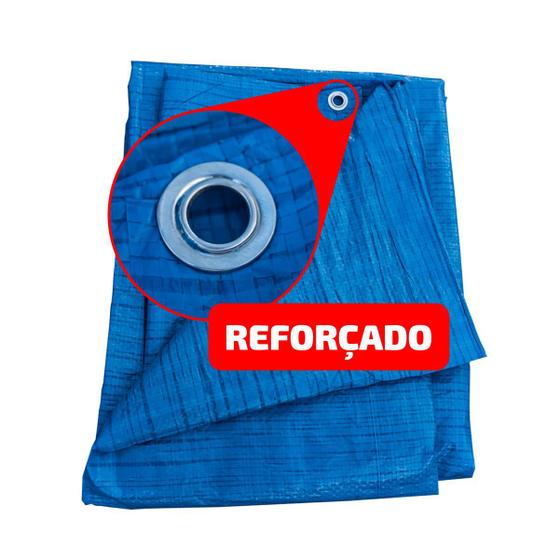 Lona Plastica Encerado Azul 70g/m2 8X5m Menor preço em Lona Plastica Encerado Azul 70g/m2 8X5m