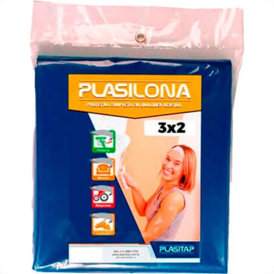 Imagem de Lona Plastica Plasitap Azul 3X 2Mt