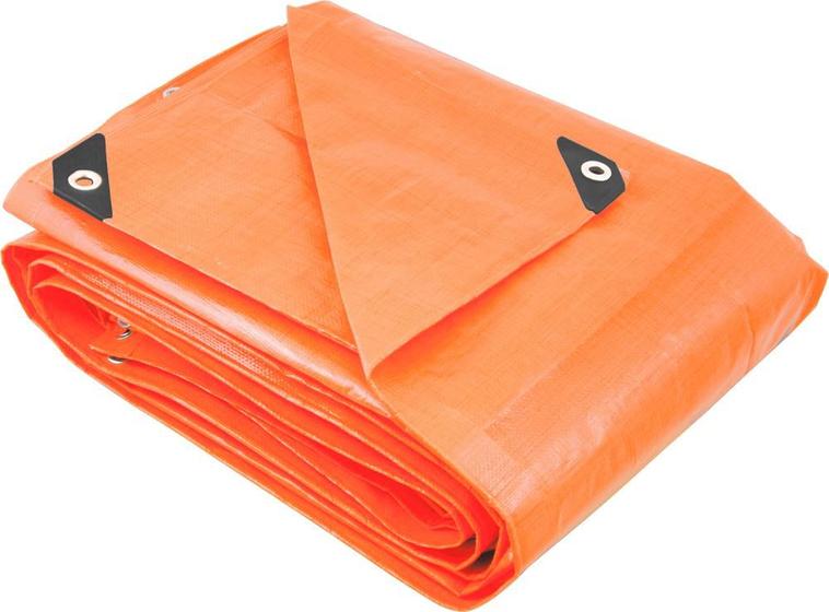 Lona polietileno 8x7m laranja 200 micras reforçada - Vonder Plus Menor preço em Lona polietileno 8x7m laranja 200 micras reforçada - Vonder Plus