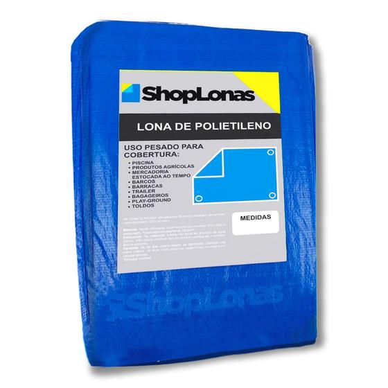 Imagem de Lona Polietileno Azul ShopLonas100 - 3X3