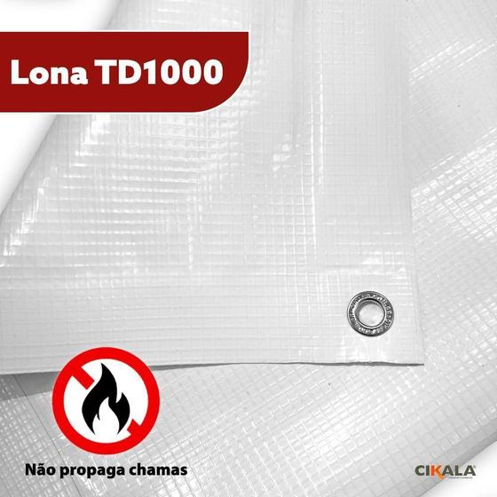 Imagem de Lona TD1000 Branca 8x4 Metros Blackout 500 Micras