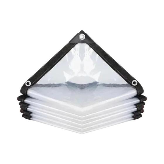 Imagem de Lona Transparente Impermeável E À Prova De Chuva, Leve, 1x1m, Cobertura Para Proteção Solar.