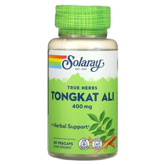 Long Jack Tongkat Ali 400 mg Importado USA 60 Capsulas Veganas Solaray longifolia