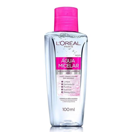 Imagem de Loreal água micelar solução de limpeza 5 em 1 com 100ml