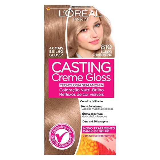Imagem de Loreal Casting Gloss Coloração 810 Louro Champagne
