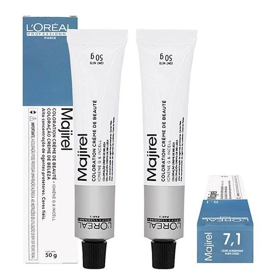 Imagem de Loreal Kit 2 Coloração Majirel 7.1 Louro Acinzentado 50g