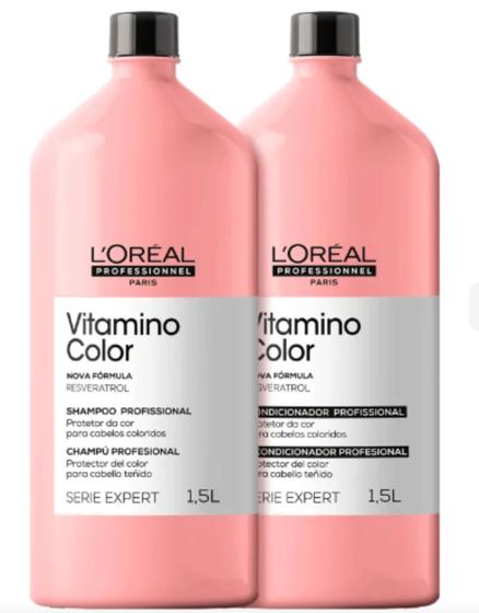 Imagem de Loréal Kit Shampoo + Condicio Vitamino Color 1,5l