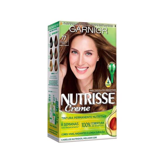 Loreal Nutrisse Coloração 77 Chocolate Avelã - Garnier - Tinta de ...