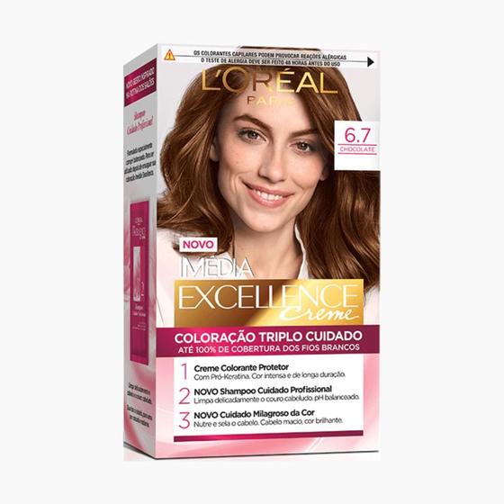 Imagem de LOréal Paris Coloração Imédia Excellence Kit - 6.7 Chocolate