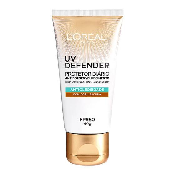 Imagem de LOréal Paris Protetor Solar Diário - Uv Defender FPS 60 - Escura - 40g