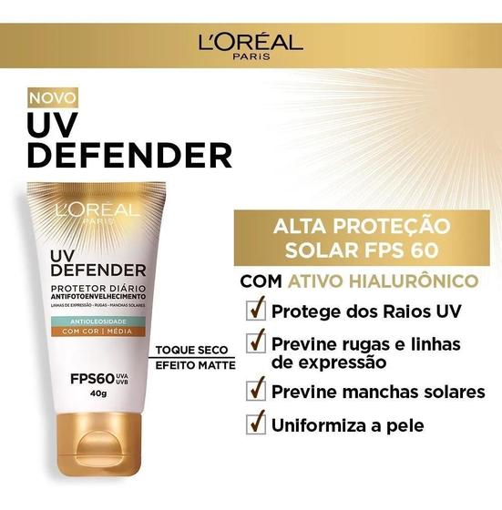 Imagem de Loreal Paris Uv Defender Cor Media 40G