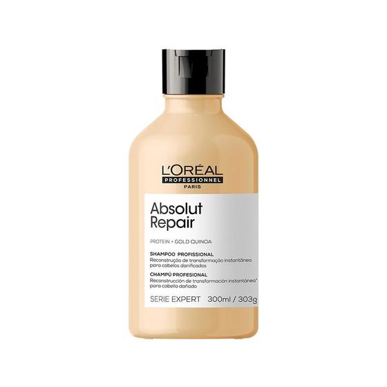 Loreal Pro Absolut Repair Gold Quinoa Shampoo 300 Ml - Loréal Professionnel Imagem de Loreal Pro Absolut Repair Gold Quinoa Shampoo 300 Ml