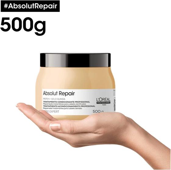 LOréal Professionnel Absolut Repair Gold Quinoa Máscara de tratamento para cabelos finos 500g - Loreal é boa?