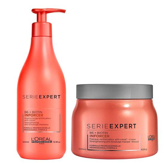 Imagem de Loréal Professionnel Inforcer Kit - Shampoo 500ml + Máscara Capilar 500g