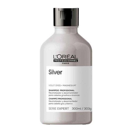 Imagem de LOréal Professionnel Silver Shampoo para cabelos brancos e grisalhos 300ml  SERIE EXPERT - L'Oréal P