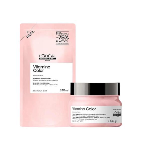 Imagem de Loreal Vitamino Color Sh Refil 240ml + Masc 250ml