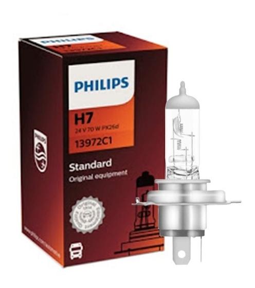 Imagem de Lote 10 Lampadas Philips H7 24v 70w Caminhão Onibus Atacado