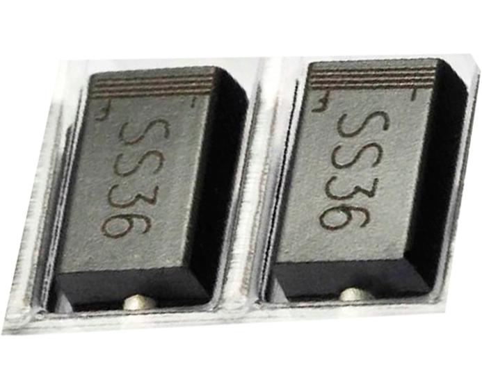 Imagem de Lote 200 pçs Diodo Ss36 Sk36 60v 3a Schottky 200 pcs