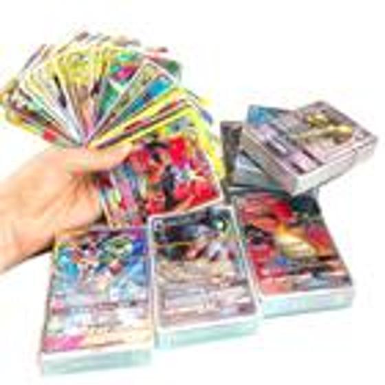 Imagem de Lote 5 Cartas Pokemon GX/EX/VMAX/V ( Sem Repetição ) Super Top Proxy - Takara Tomy