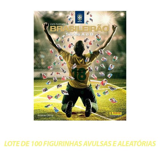 Imagem de Lote De 100 Figurinhas Avulsas e Aleatórias Brasileirão Séries A e B 2018