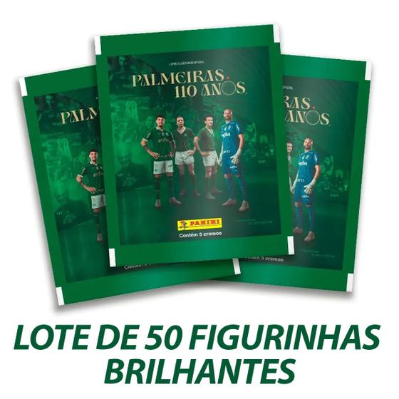 Imagem de Lote De 50 Figurinhas Brilhantes Palmeiras 110 Anos - AVULSAS E ALEATÓRIAS