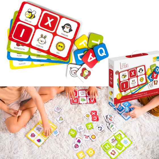 Imagem de Loto das Letras Jogo Divertido Pedagogico 5anos 6anos 7anos