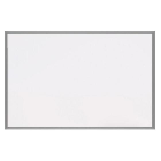 Imagem de Lousa Branca Quadro Branco 80x60 cm Moldura Aluminio Slim Luxo Gv Office