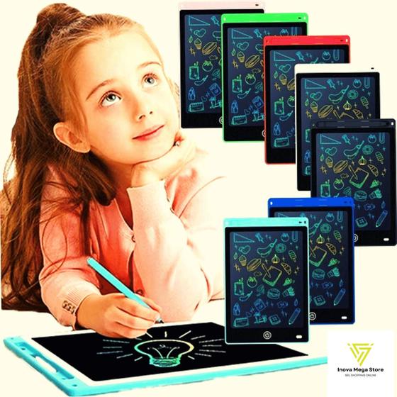 Imagem de Lousa Digital 12 pol Tablet Infantil Colorida