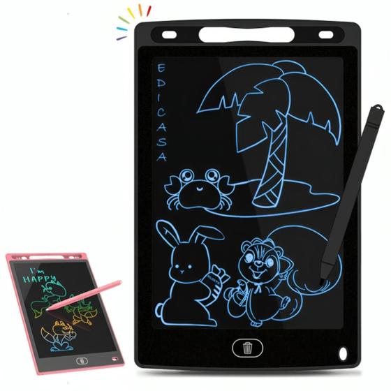 Imagem de Lousa Digital Infantil LCD 12 Polegadas Para Criar e Estudar