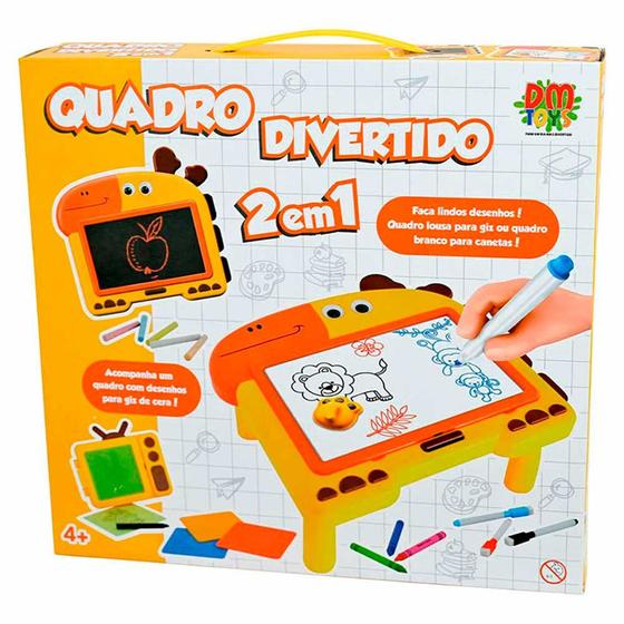 Imagem de Lousa e Quadro Infantil - Divertido - 2 em 1 - DM Toys