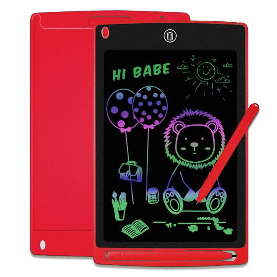 Imagem de Lousa Mágica Colorida 10 Polegada Vermelha Tablet Desenhar