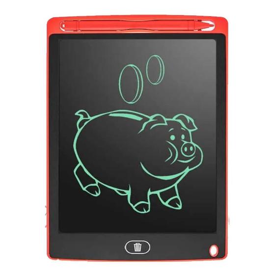 Imagem de Lousa Mágica Digital LCD 8,5" para Escrever e Desenhar + Pencil Botão Reset - Diversas Cores