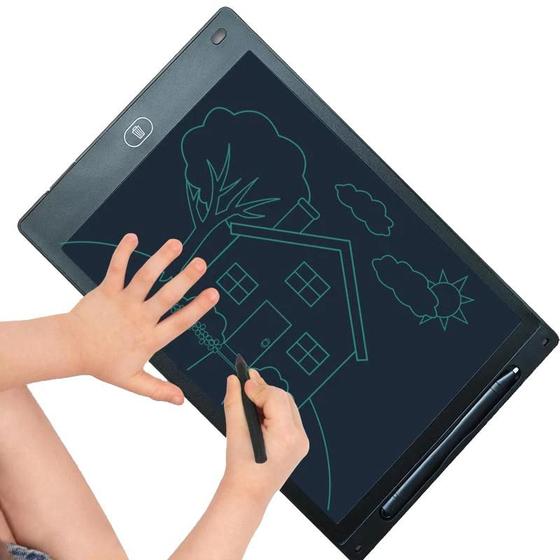 Imagem de Lousa Mágica Digital Tablet 12" LCD Para Escrever Desenhar Futuro Kids Quadro De Desenho Brinquedo Infantil