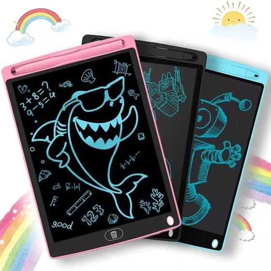 Imagem de Lousa Mágica Infantil Digital Colorida 8,5 Polegadas Tablet LCD Escrever e Desenhar 043