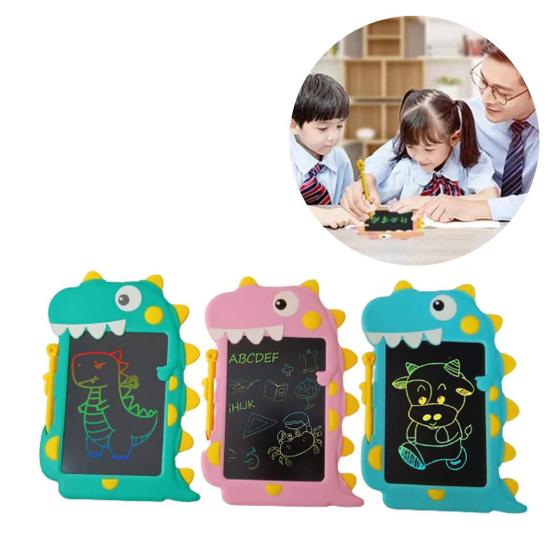Lousa Mágica Tablet Dinossauro Escrita Colorida Infantil Portátil Tela LCD 8,5 Polegadas Para Escrever Riscar Desenhar Menor preço em Lousa Mágica Tablet Dinossauro Escrita Colorida Infantil Portátil Tela LCD 8,5 Polegadas Para Escrever Riscar Desenhar