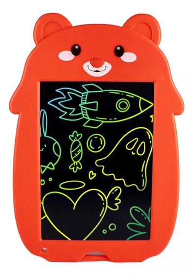 Imagem de Lousa Magica Tablet Infantil Escrever Desenhar Colorido Caneta Lousinha Ursinho Brinquedo Criança