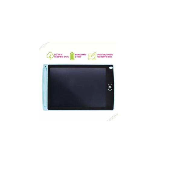 Imagem de Lousa Mágica Tela LCD 8,5 Polegada Portátil Tablet Infantil - Azul