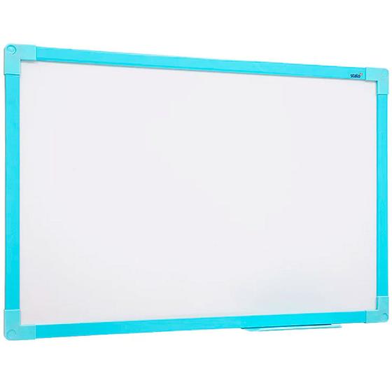 Imagem de Lousa Quadro Branco Magnético Mini 30x20cm Soft Azul Para Anotações Imãs Recados