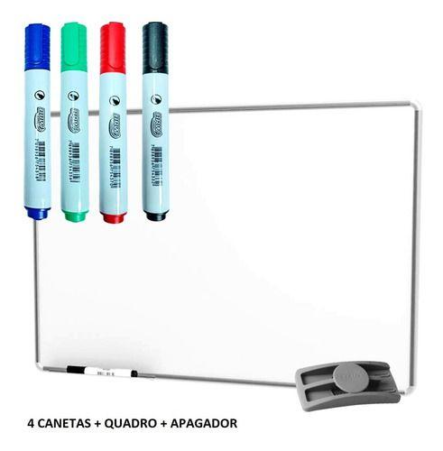 Lousa Quadro Branco Moldura Lousinha De Alumínio 70x50 cm + apagador + marcadores Menor preço em Lousa Quadro Branco Moldura Lousinha De Alumínio 70x50 cm + apagador + marcadores