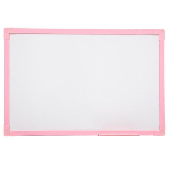 Imagem de Lousa quadro branco uv mdf revestido rosa soft 040 x 030 cm - stalo