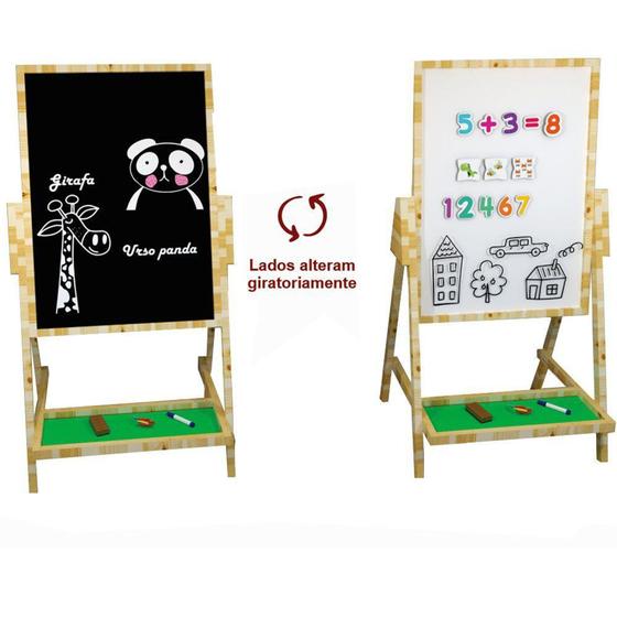 Lousa Tripé Magnética Escrever e Desenhar Brinquedo em MDF - BrinqMutti é boa?