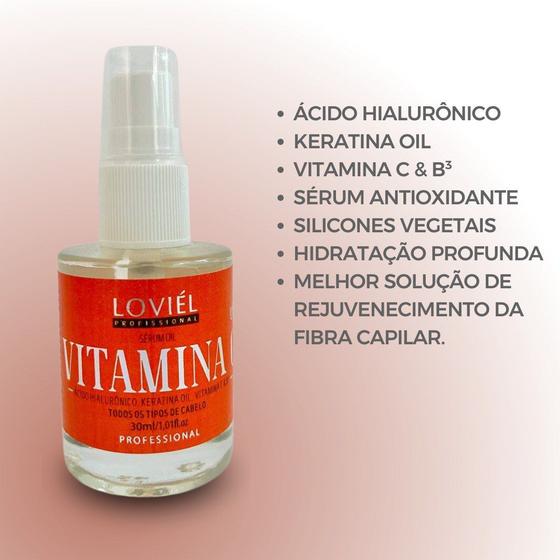 Imagem de Loviel Serum Professional Vitamina C Ácido Hialurônico - Keratina Oil - Vitaminas C & B 30ml