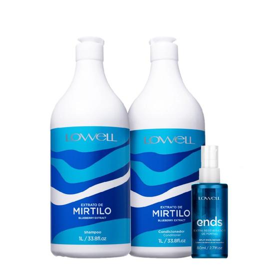 Imagem de Lowell Extrato de Mirtilo Trio Salon Regenerador (3 produtos)