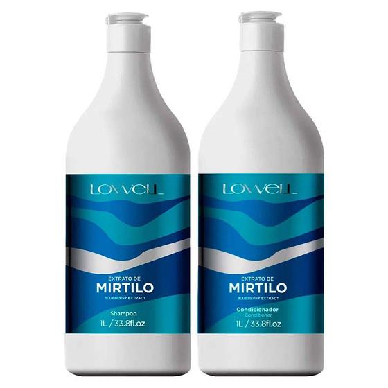 Lowell Kit Extrato de Mirtilo 1L Shampoo + Condicionador Menor preço em Lowell Kit Extrato de Mirtilo 1L Shampoo + Condicionador