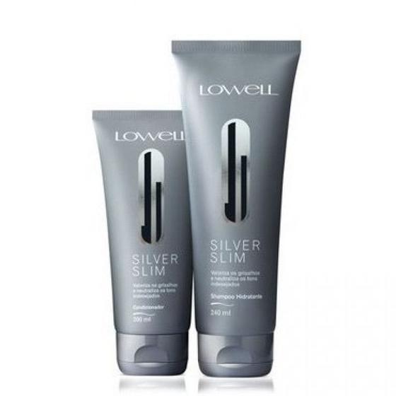 Imagem de Lowell Kit Matizador Silver Slim Shampoo 240 e Cond 200Ml