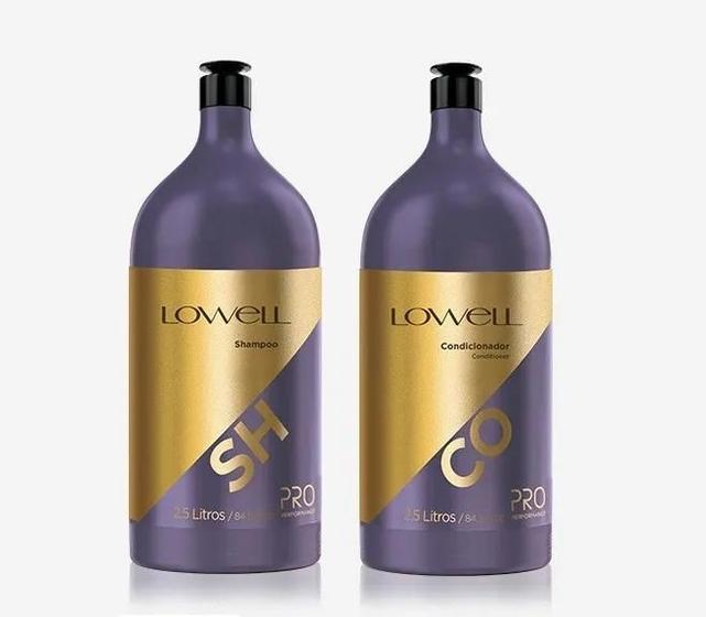 Lowell Lavatório Profissional Shampoo Condicionador 2,5l - Kit Shampoo ...