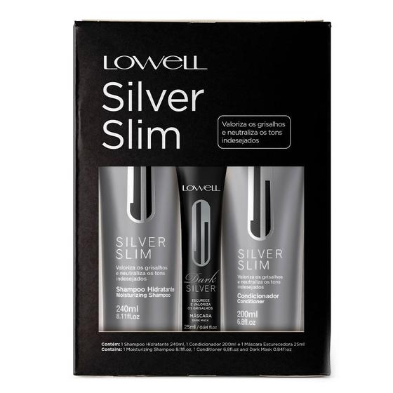 Imagem de Lowell Silver Slim Dark Kit Shampoo + Condicionador + Máscara