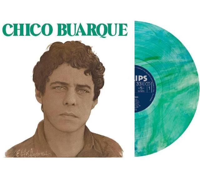 Imagem de LP / Vinil Chico Buarque -vida (1980) Verde/azul Translúcido