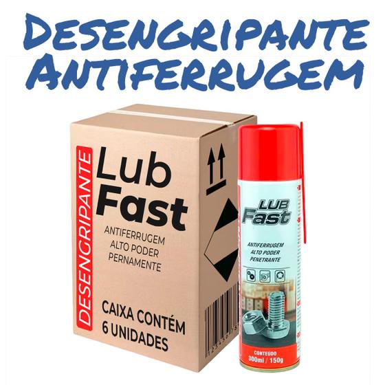 Imagem de Lubfast Protetivo Desengripante Spray 300ml Óleo C/ 6